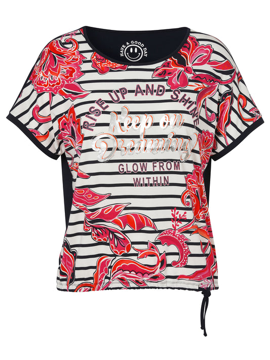 T-Shirt Rundhals 1/2 Arm Druck Motiv