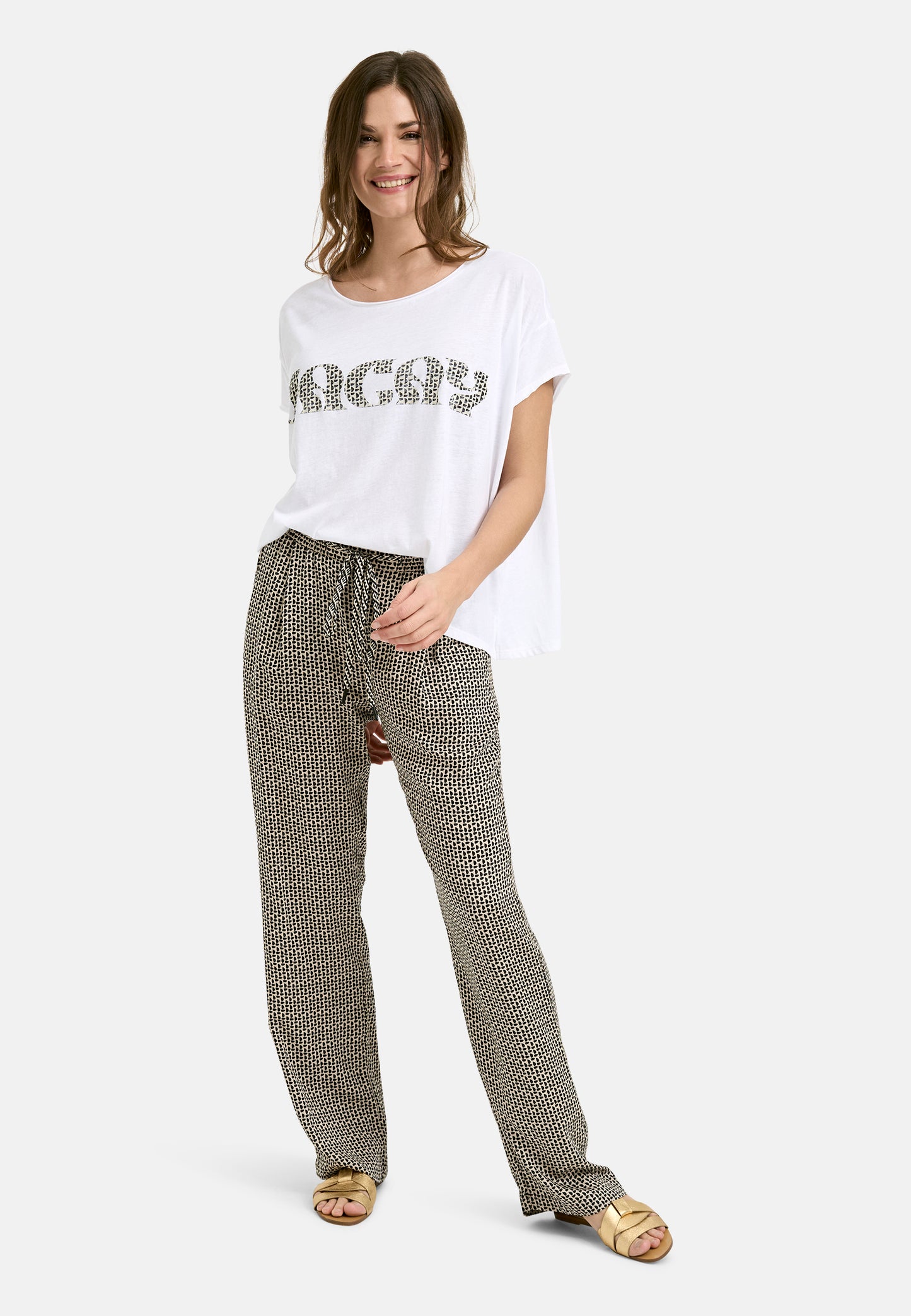 Boxy T-Shirt with inside print