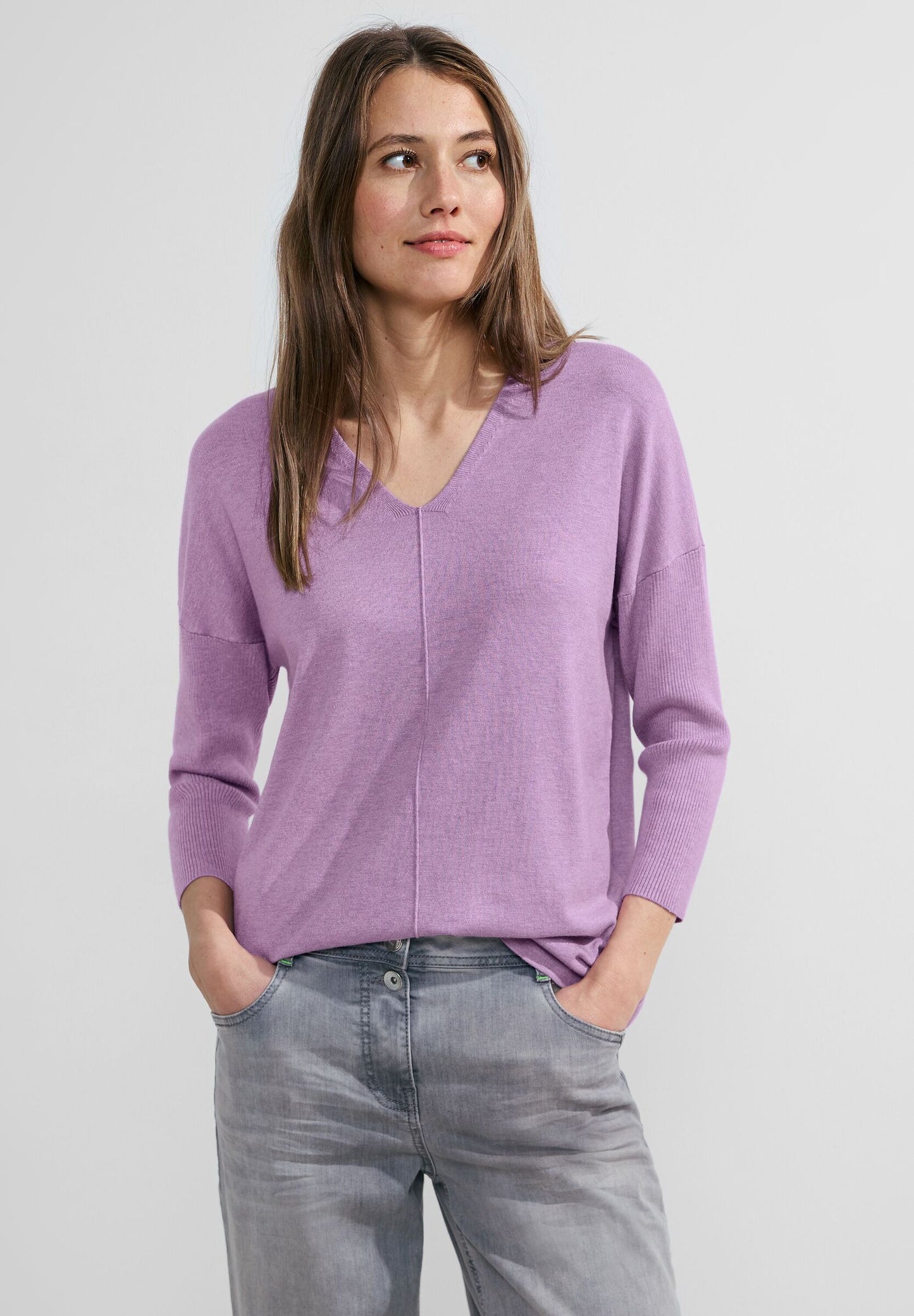 3/4 Feinstrick Pullover