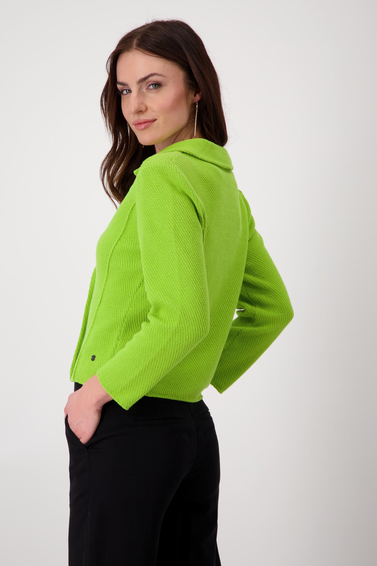 Strickjacke, matcha