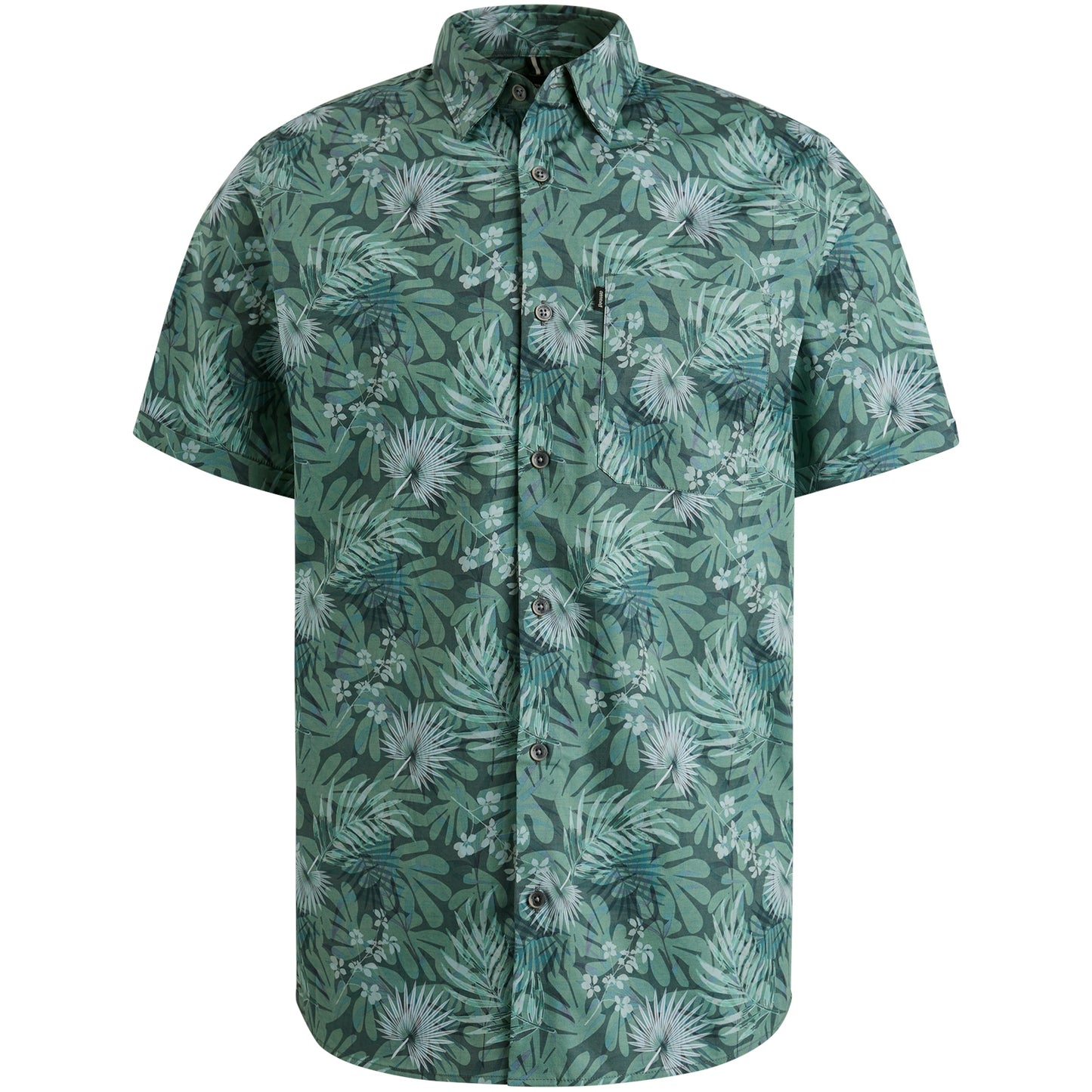 Short Sleeve Shirt Print on fine poplin stretch