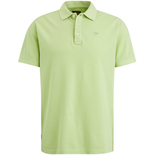 Short sleeve polo Pique garment dye