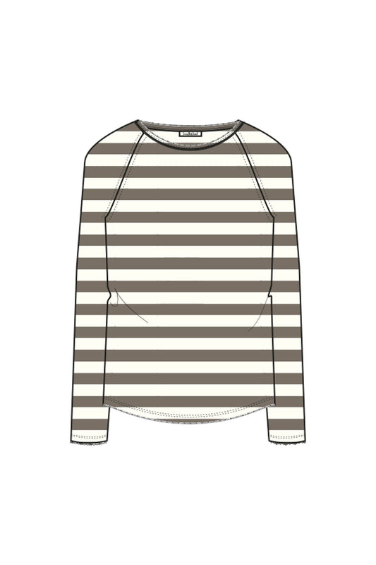 Basic Sweat Raglan Striped