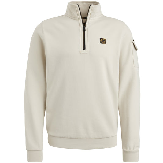 Half zip collar interlock jersey