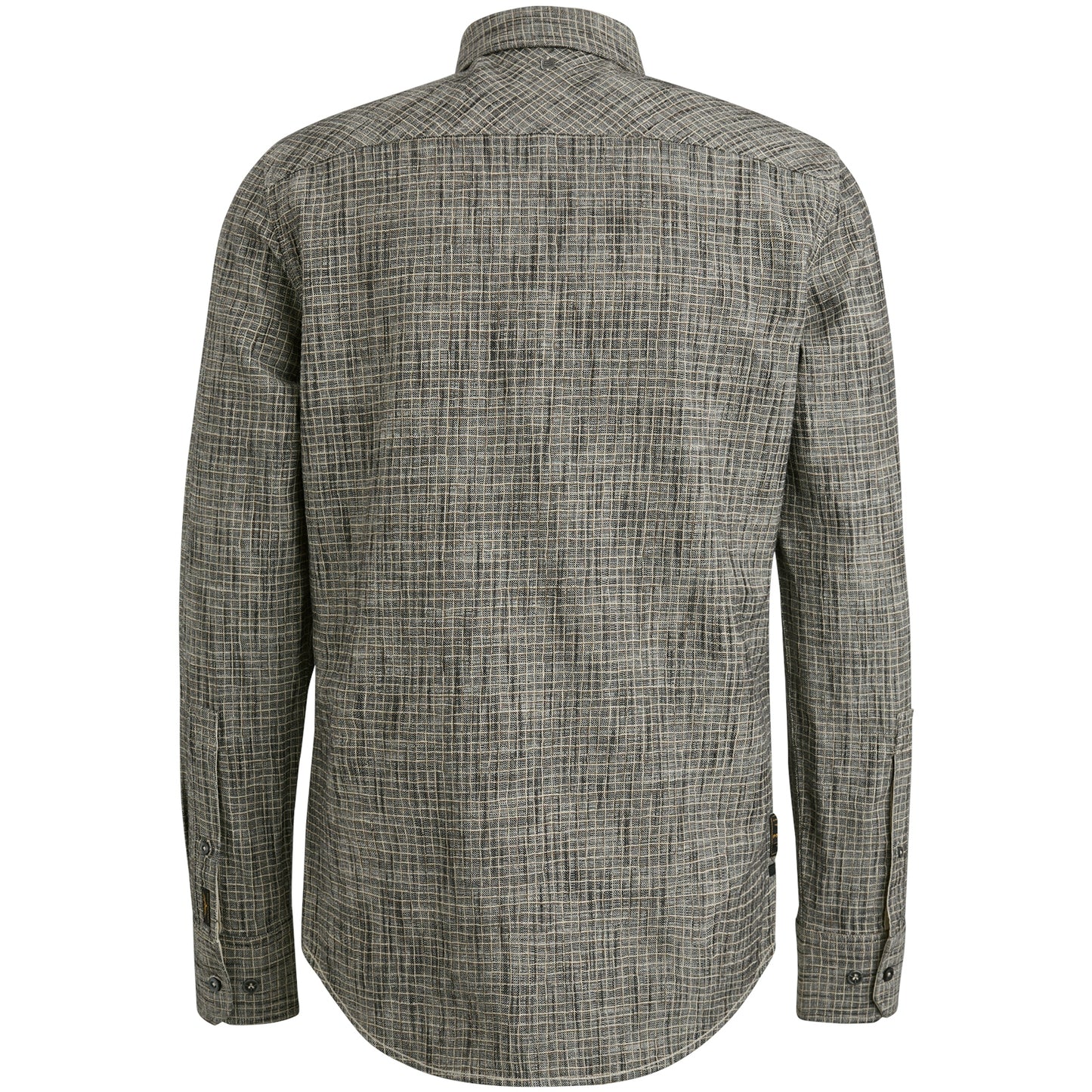 Long Sleeve Shirt Print On 2 tone slub