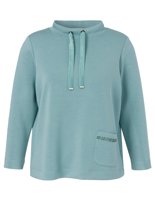 Sweatshirt Stehkragen 1/1 Arm Taschen