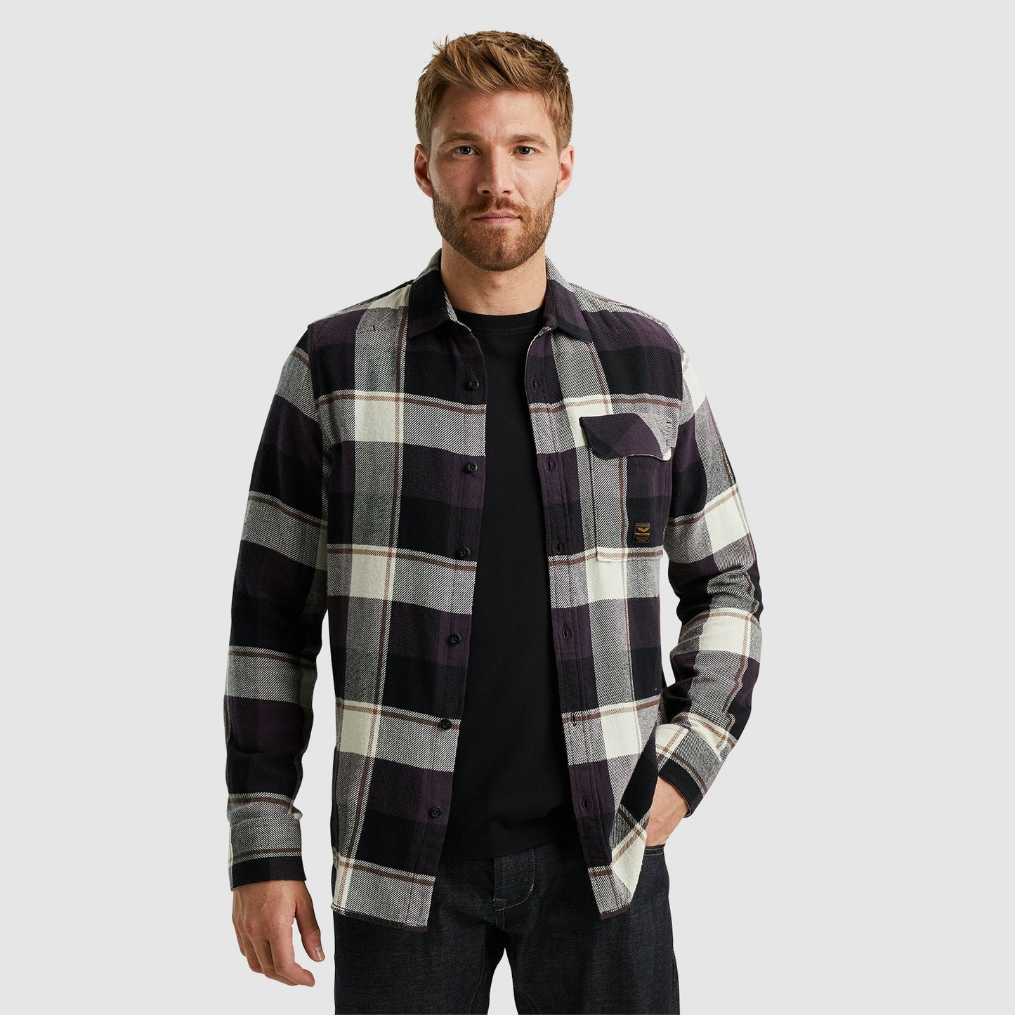 Long Sleeve Shirt Ctn Flanel H. twill Check