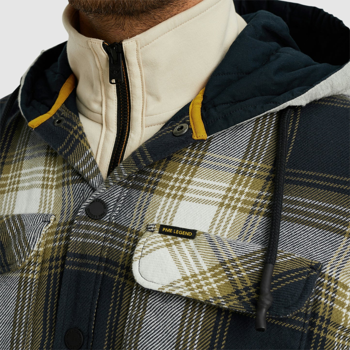 Long Sleeve Shirt Ctn Flanel Check Quilted