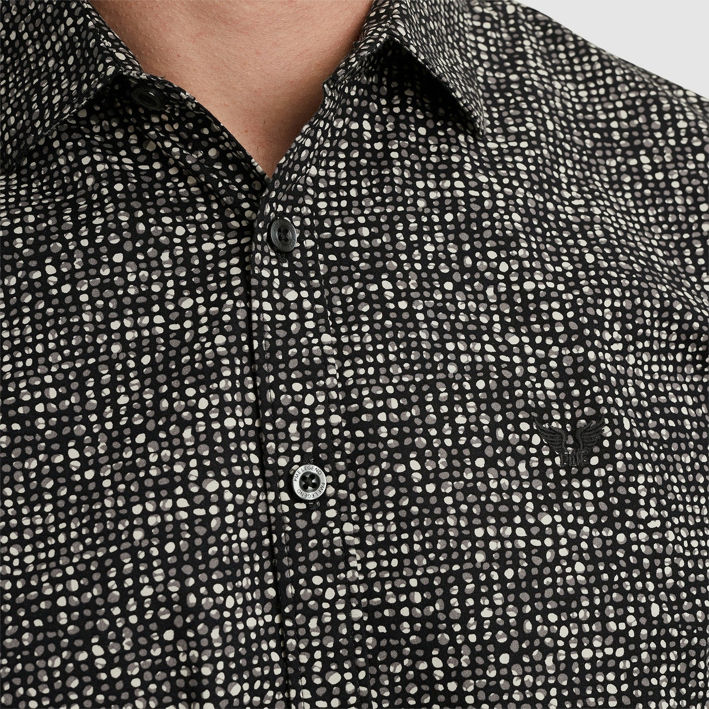 Long Sleeve Shirt Print On Poplin Stretch