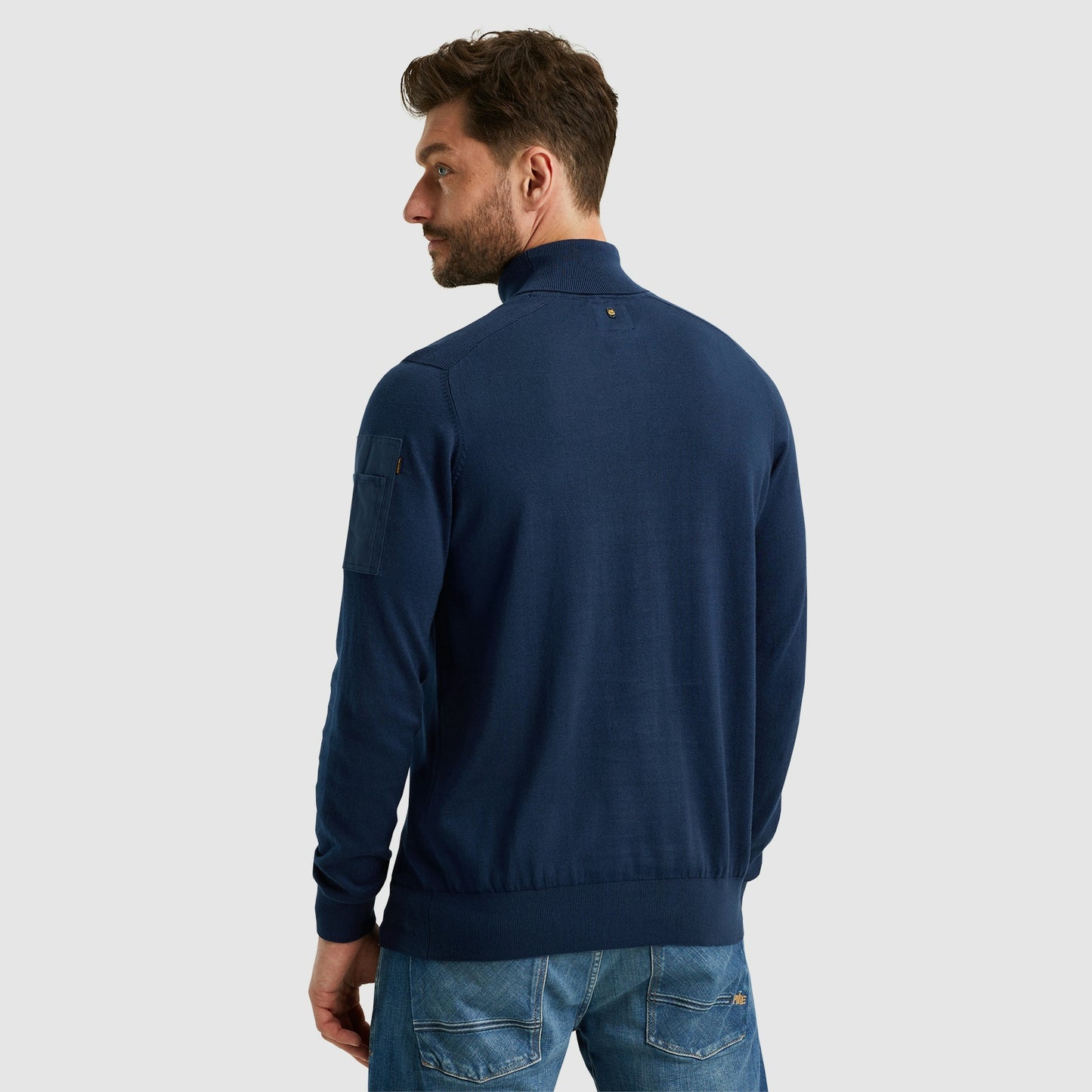 Turtleneck cotton knit