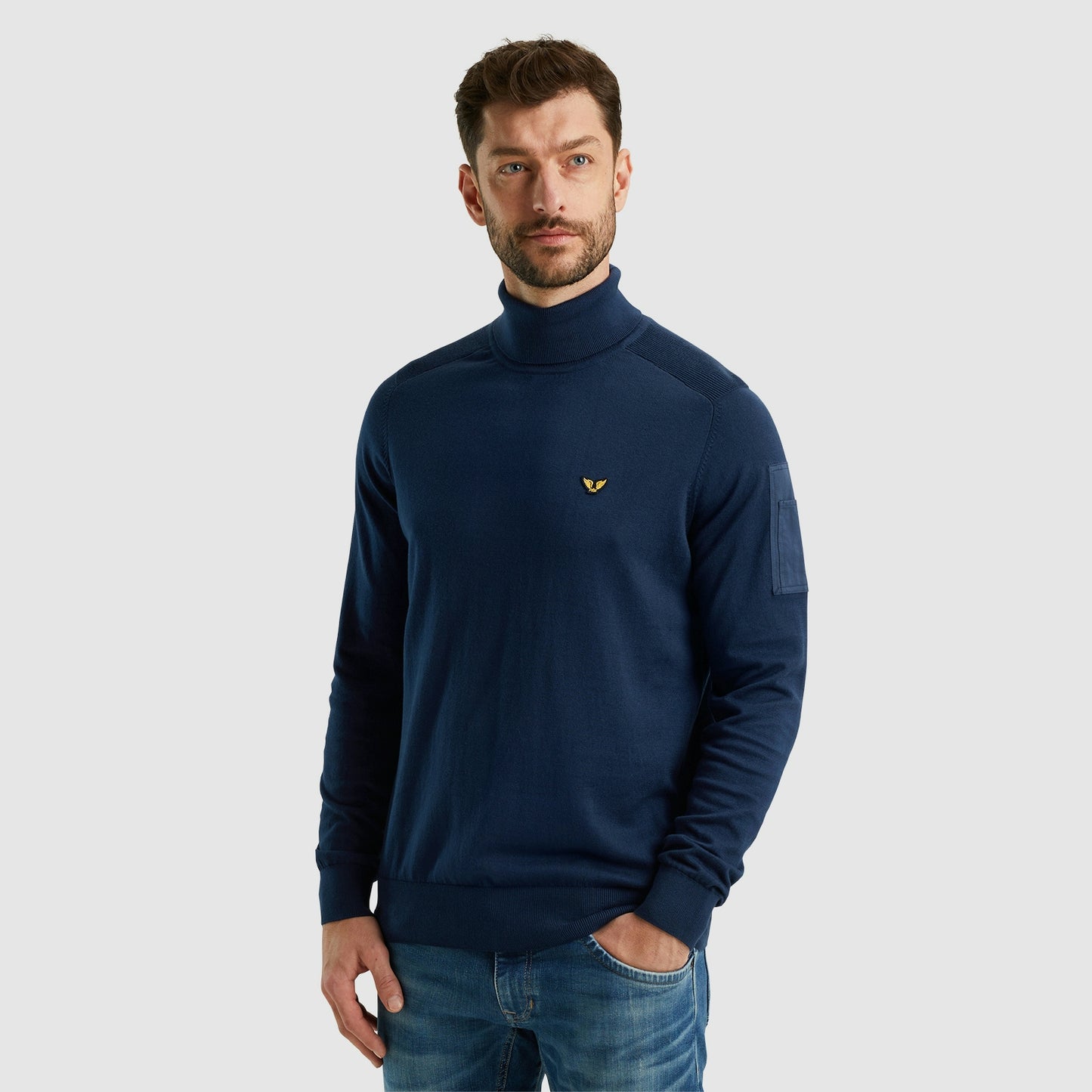 Turtleneck cotton knit