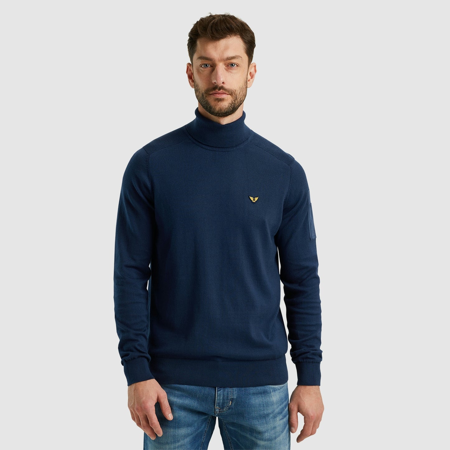 Turtleneck cotton knit