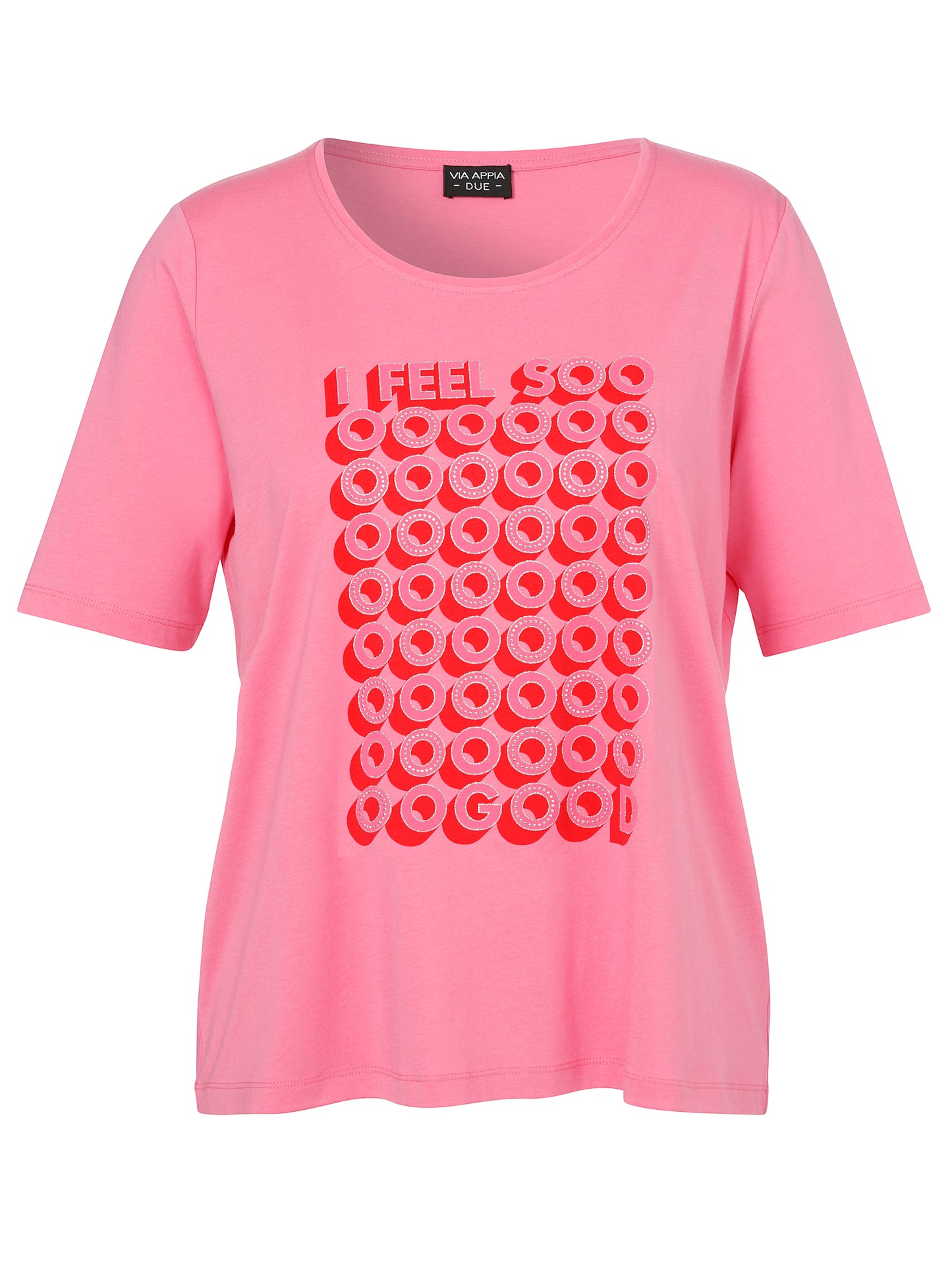 T-Shirt Rundhals 1/2 Arm Druck