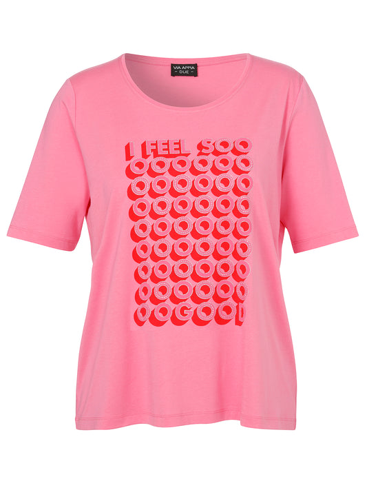 T-Shirt Rundhals 1/2 Arm Druck