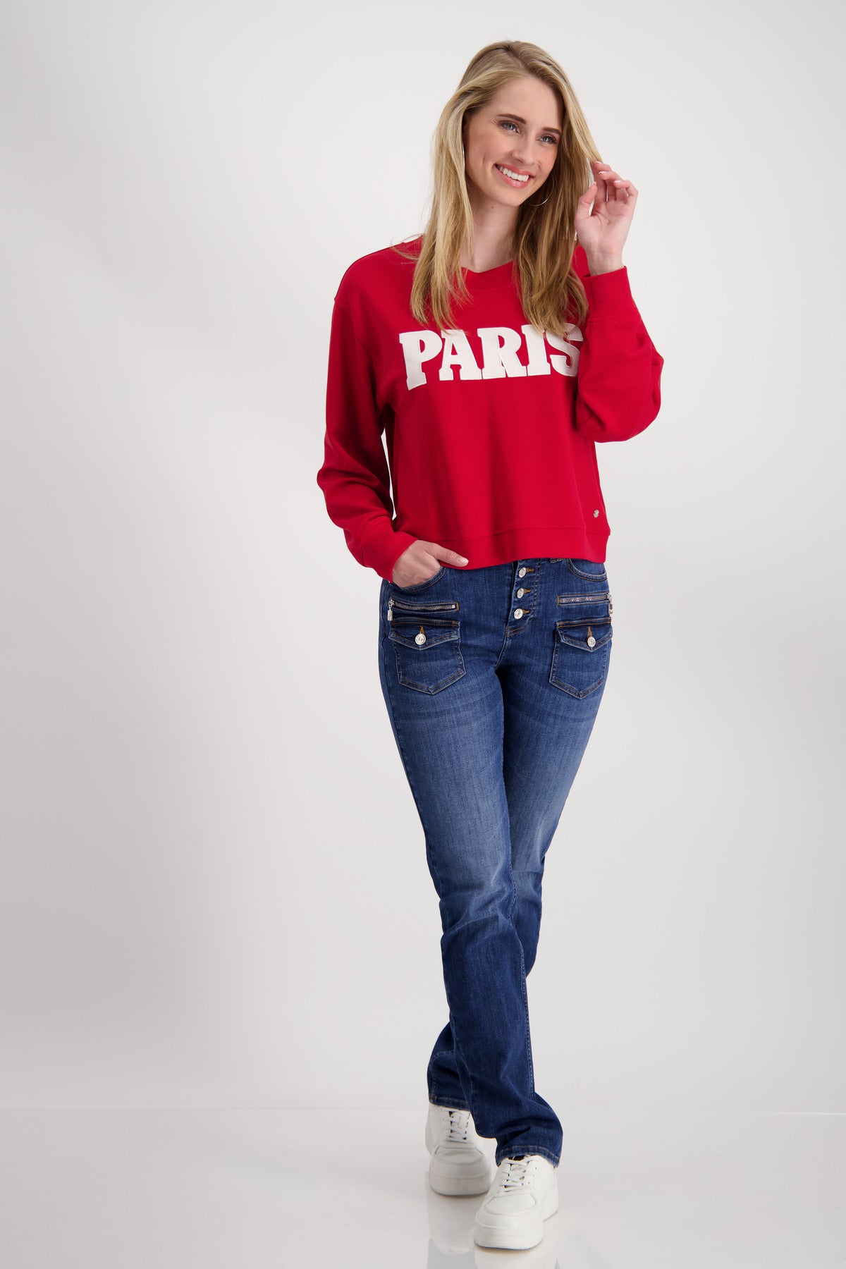Sweatshirt, deep red