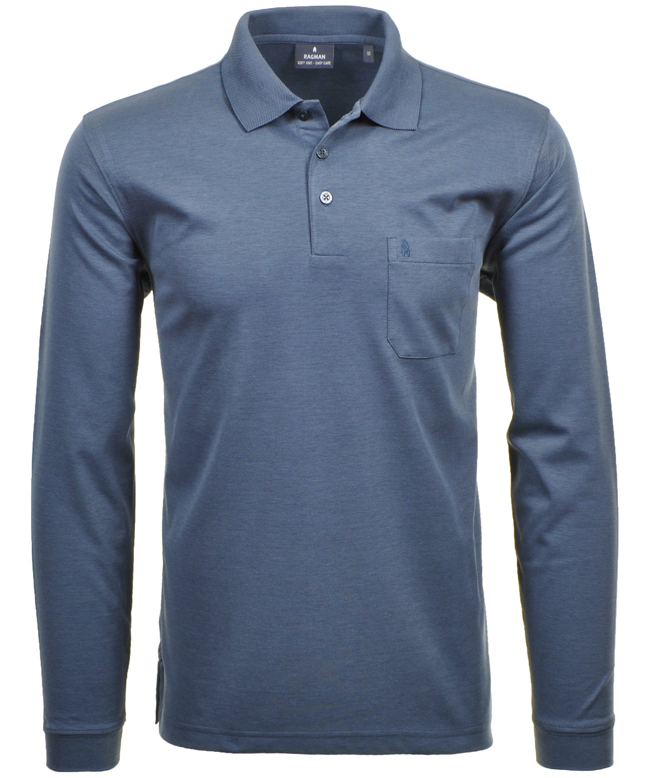 RAGMAN Softknit-Polo langarm