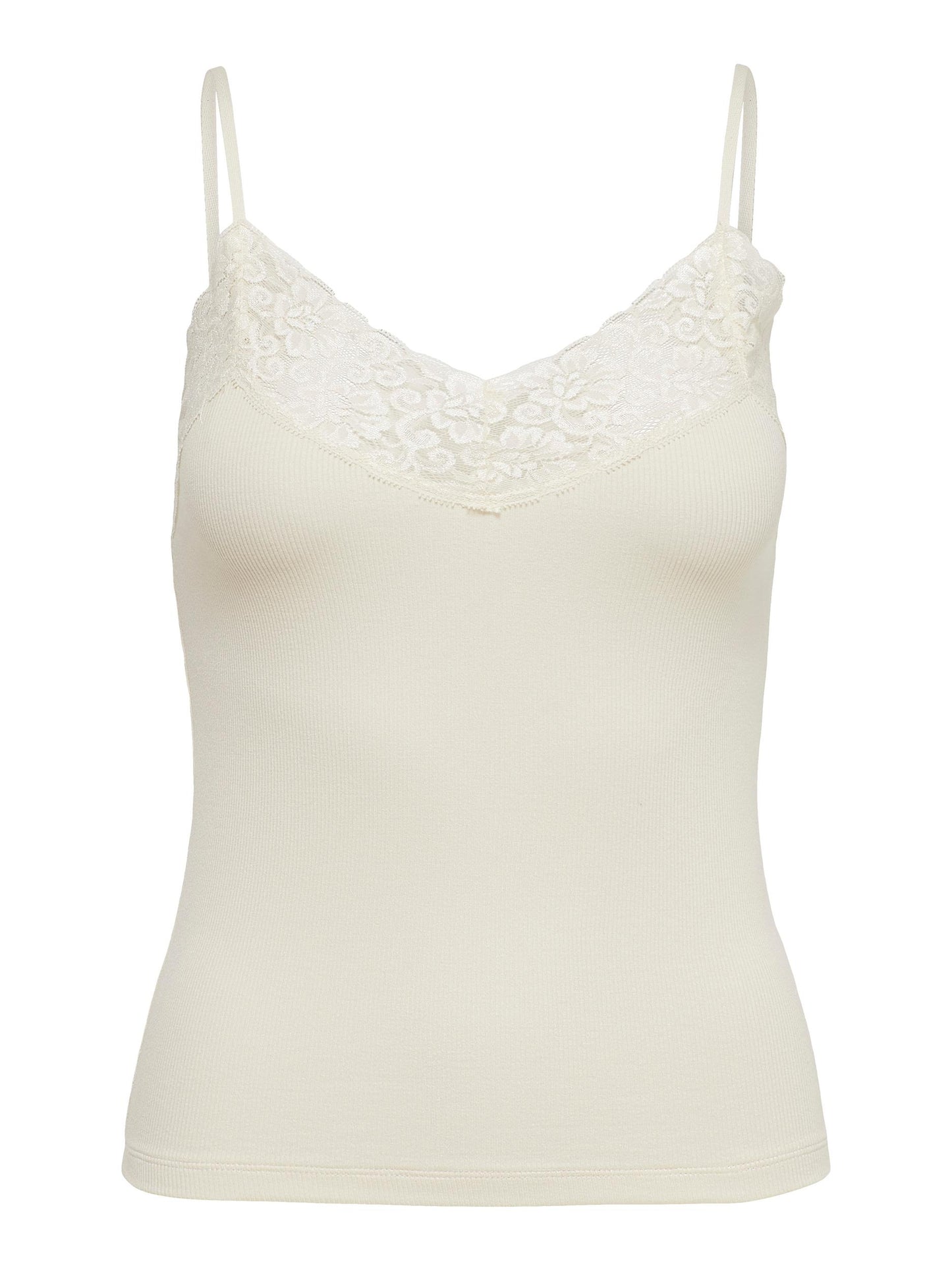 ONLTILDE RIB LACE SINGLET JRS