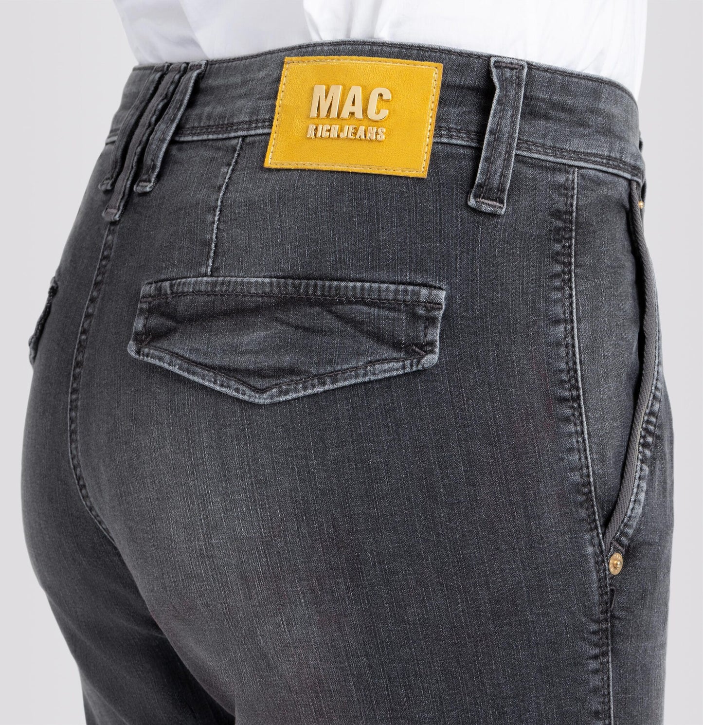 MAC JEANS - RICH cargo denim, Authentic cross denim