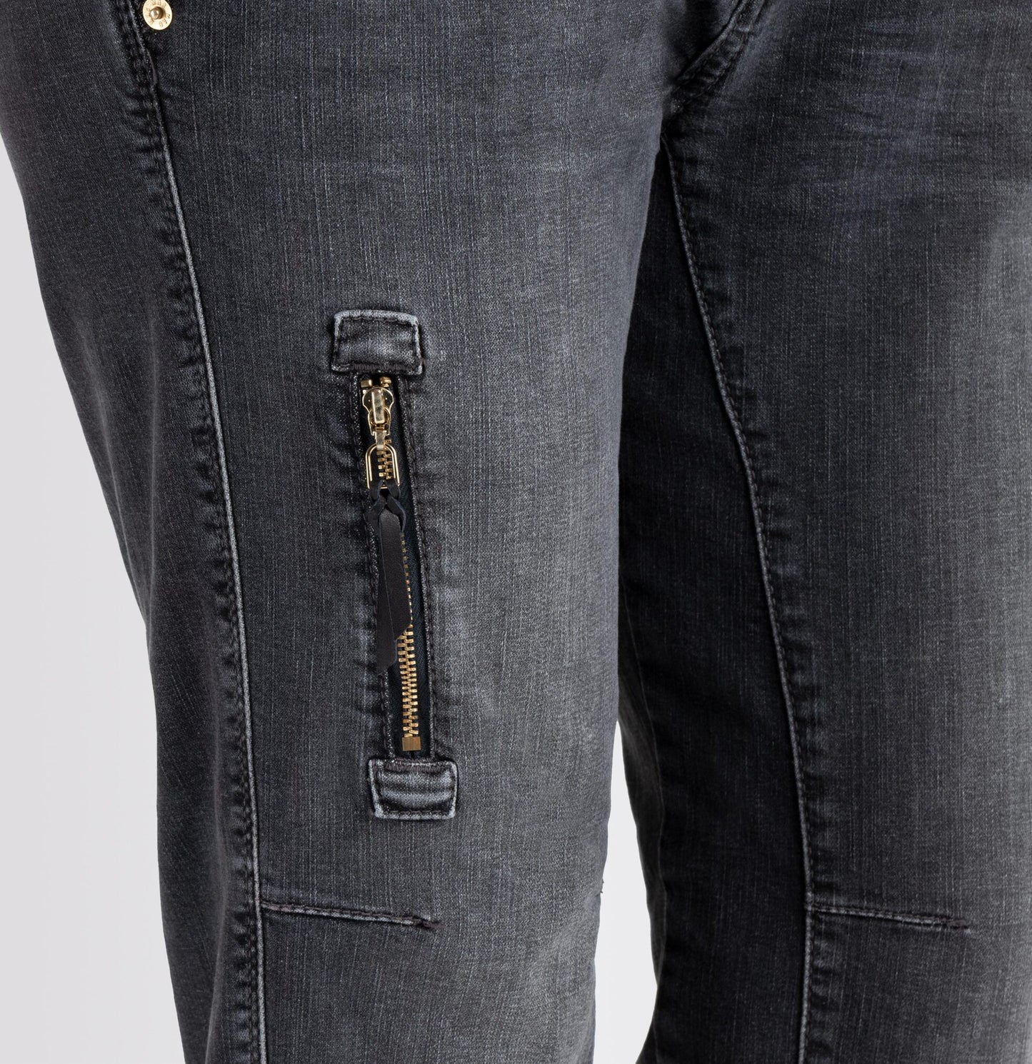 MAC JEANS - RICH cargo denim, Authentic cross denim