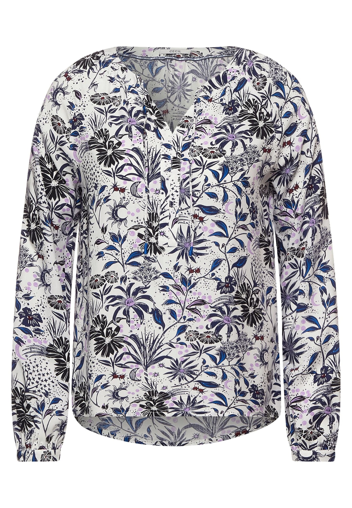 Print Bluse mit Raglanärmel