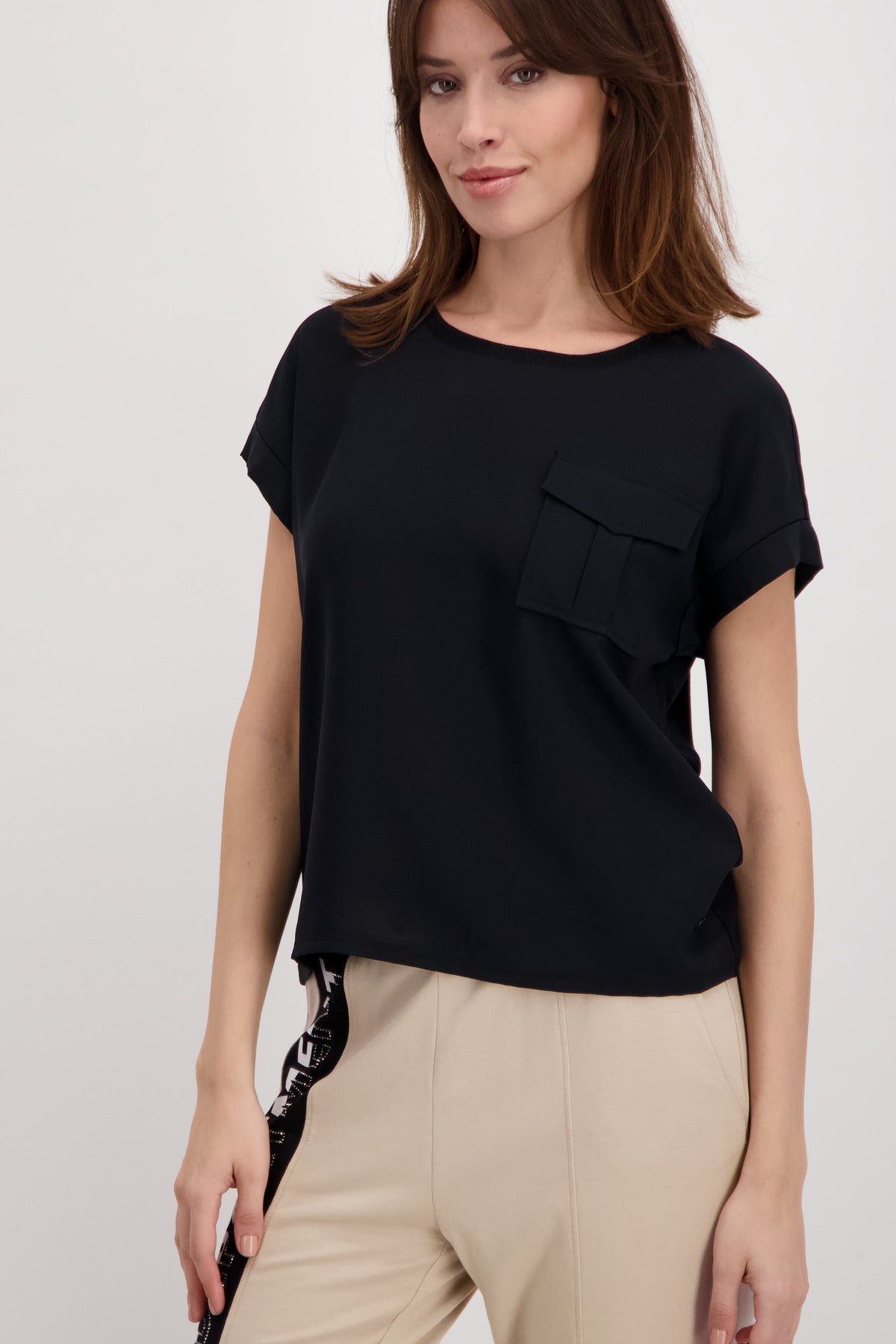 Bluse, schwarz