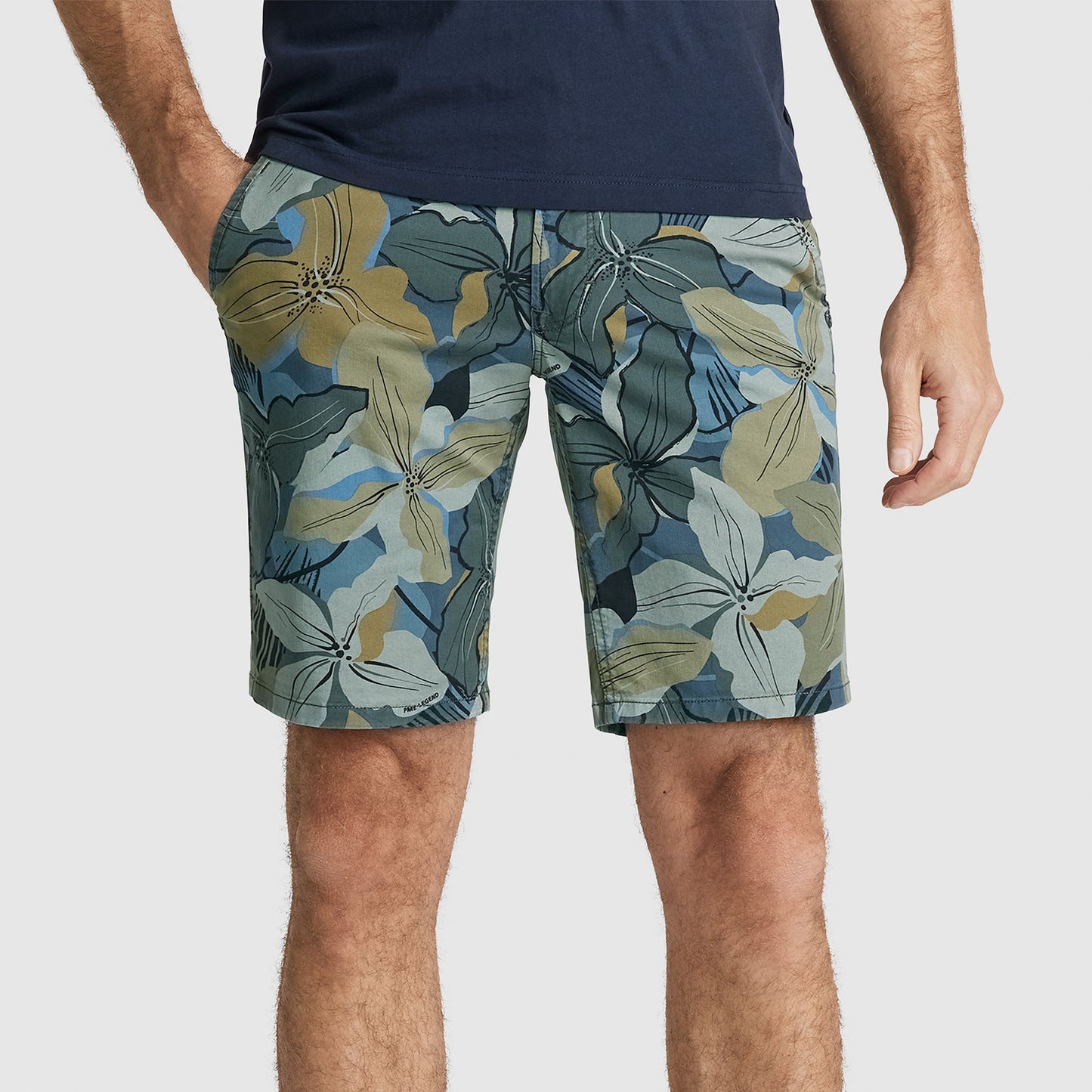 Twin wasp chino shorts FINE TWILL ALL-OVER DESSIN