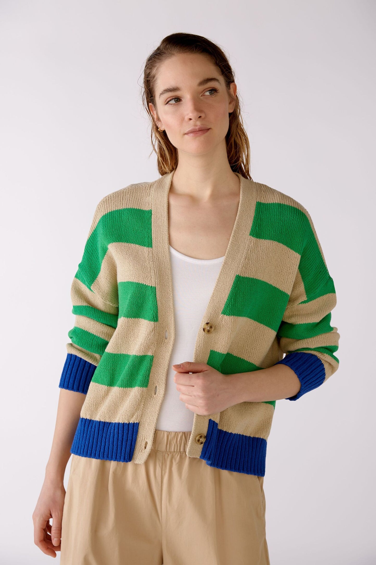 Cardigan gestreift