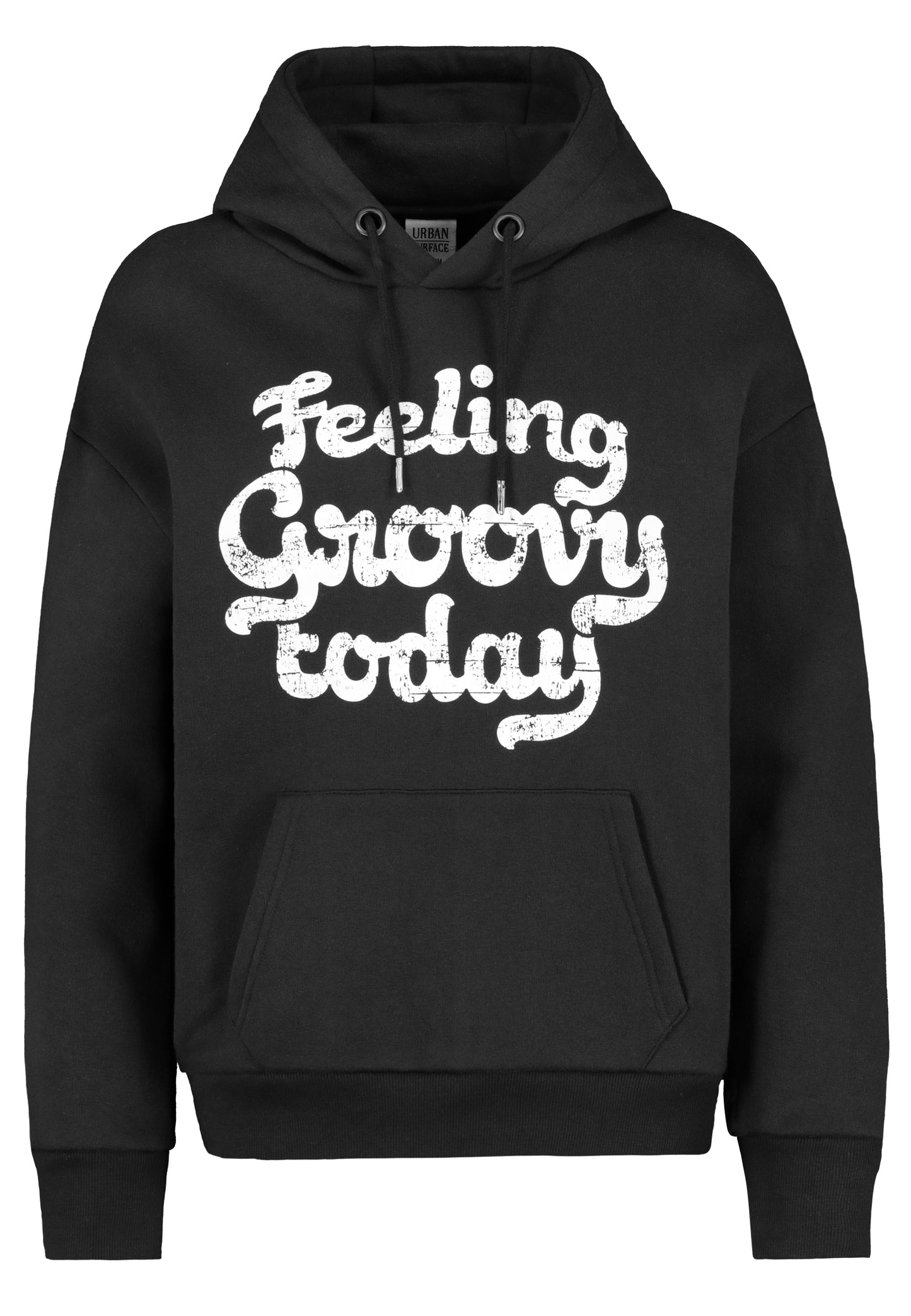 DOB Sweat, langarm, kapuze mit kordel,Rippblende, kangaroo tasche mit Flatlock Naht,verschiedene Drucke "Kindness,Feelings,Groovy"