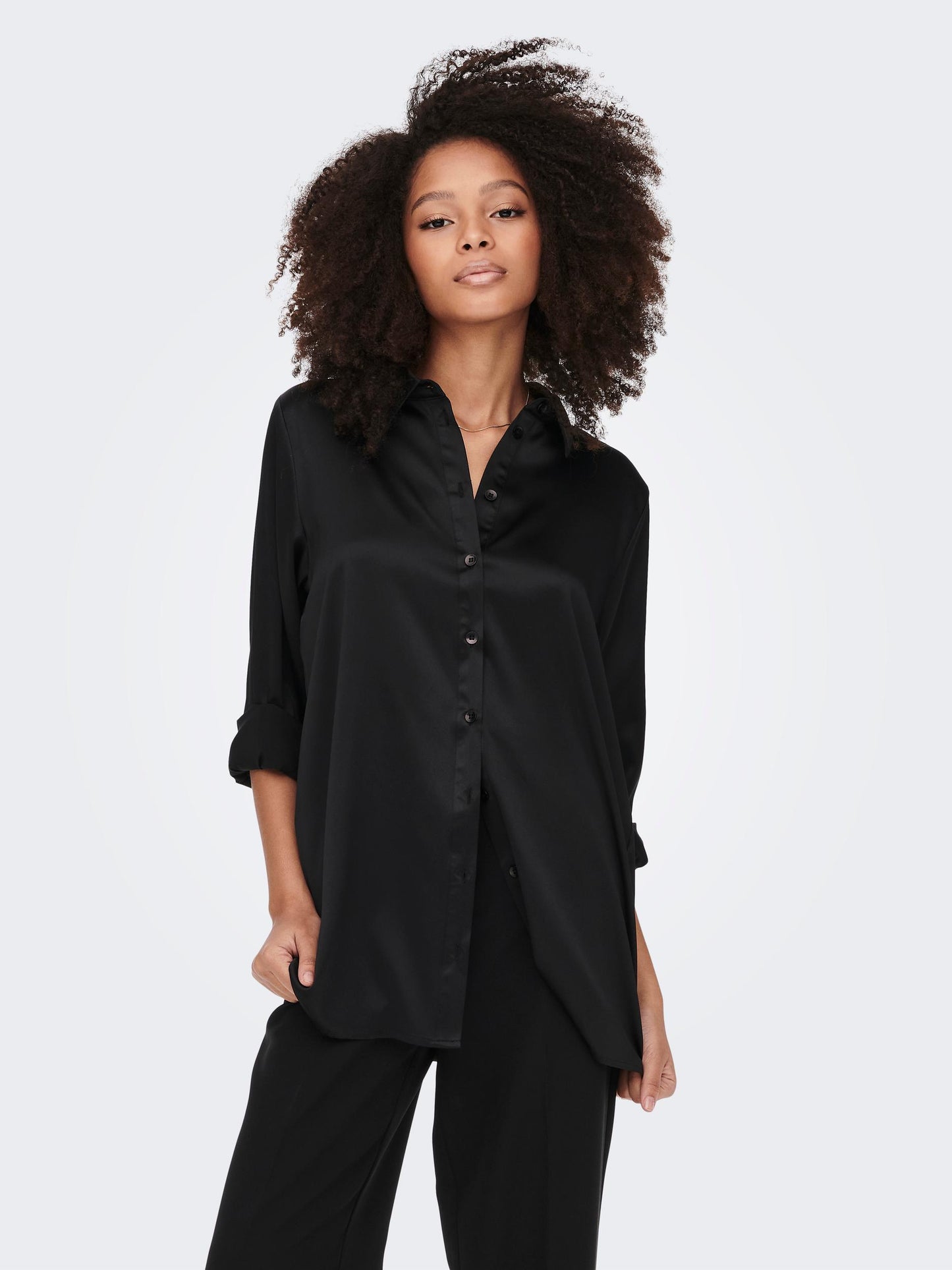 ONLVICTORIA LS LOOSE SATIN SHIRT NOOSWVN