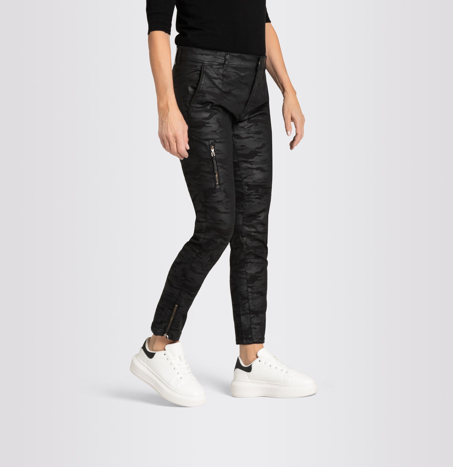 MAC JEANS - RICH, Coated cotton tencel