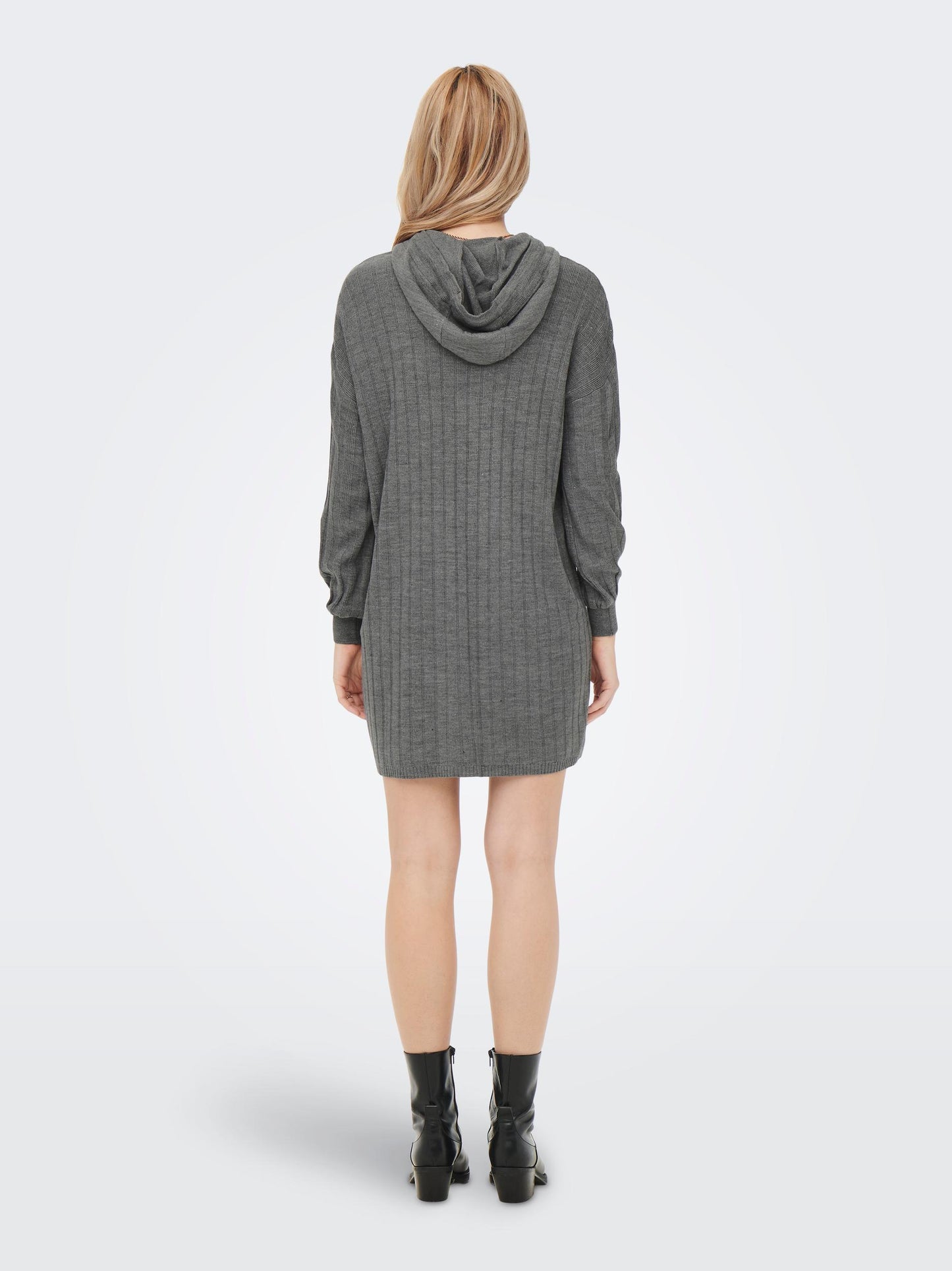 ONLCAREY L/S LONG HOOD DRESS KNT