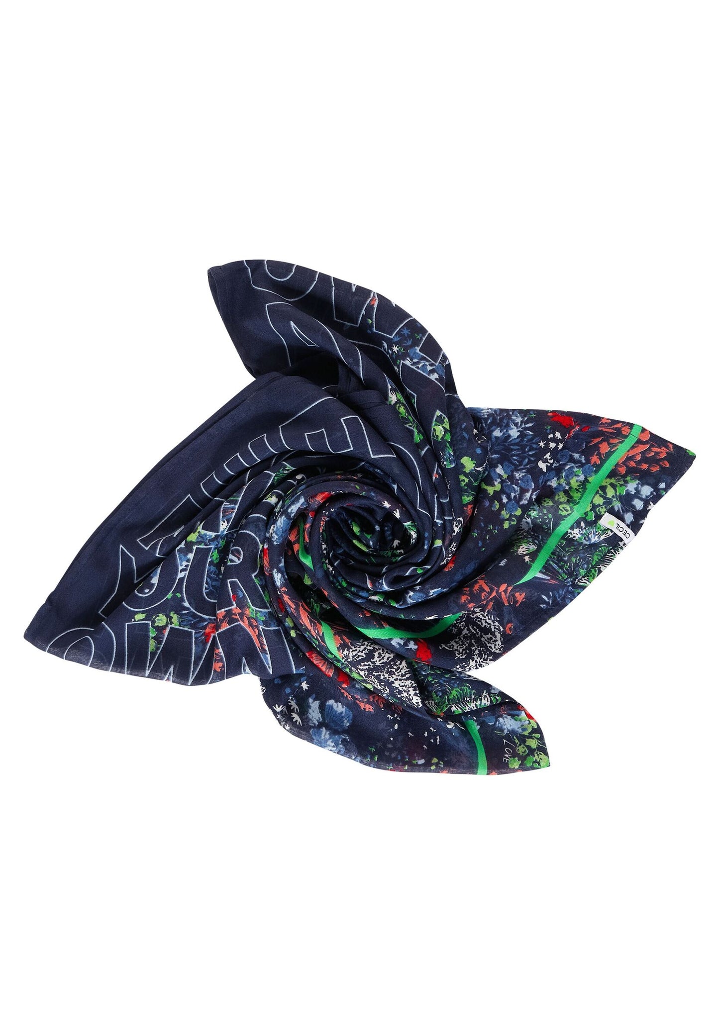 Loopschal mit Blumenprint