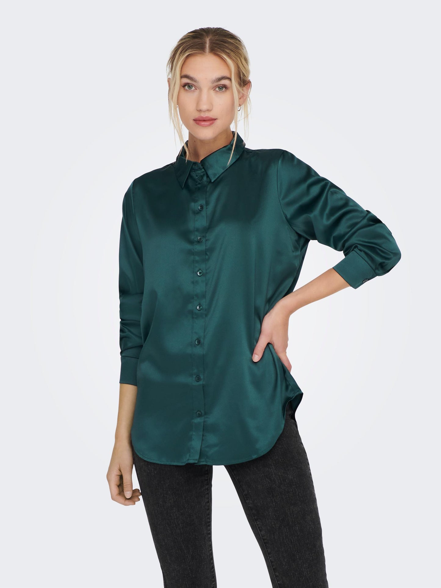 ONLVICTORIA LS LOOSE SATIN SHIRT NOOSWVN