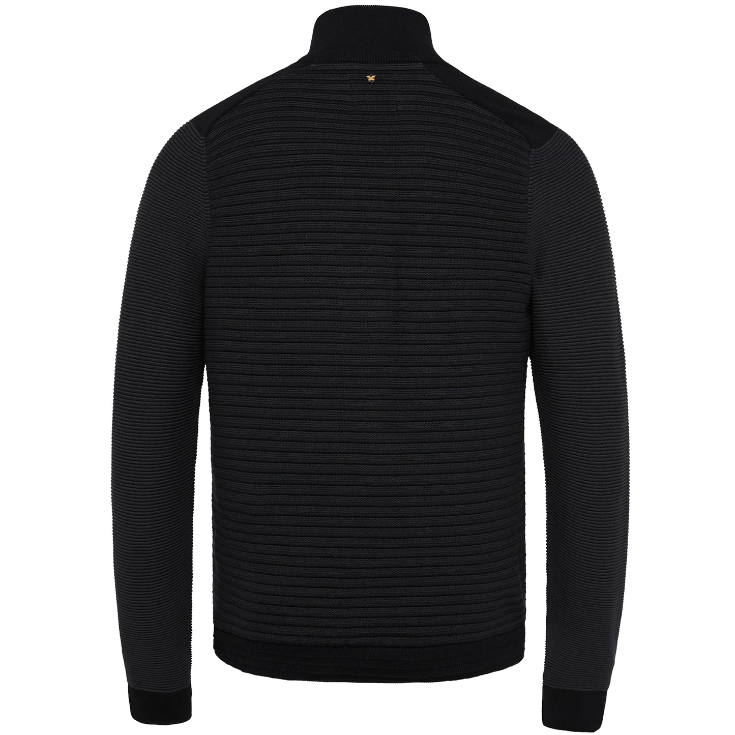 Half zip collar cotton knit