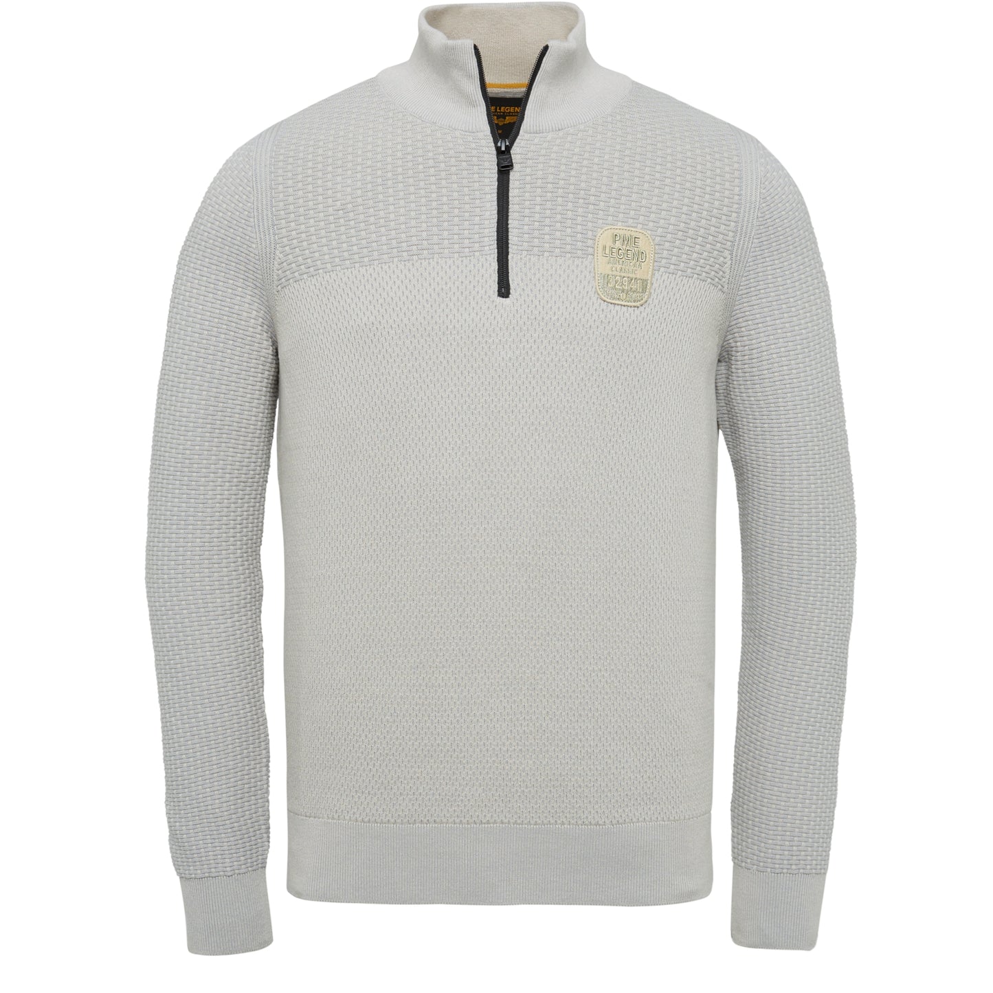 Half zip collar cotton plated