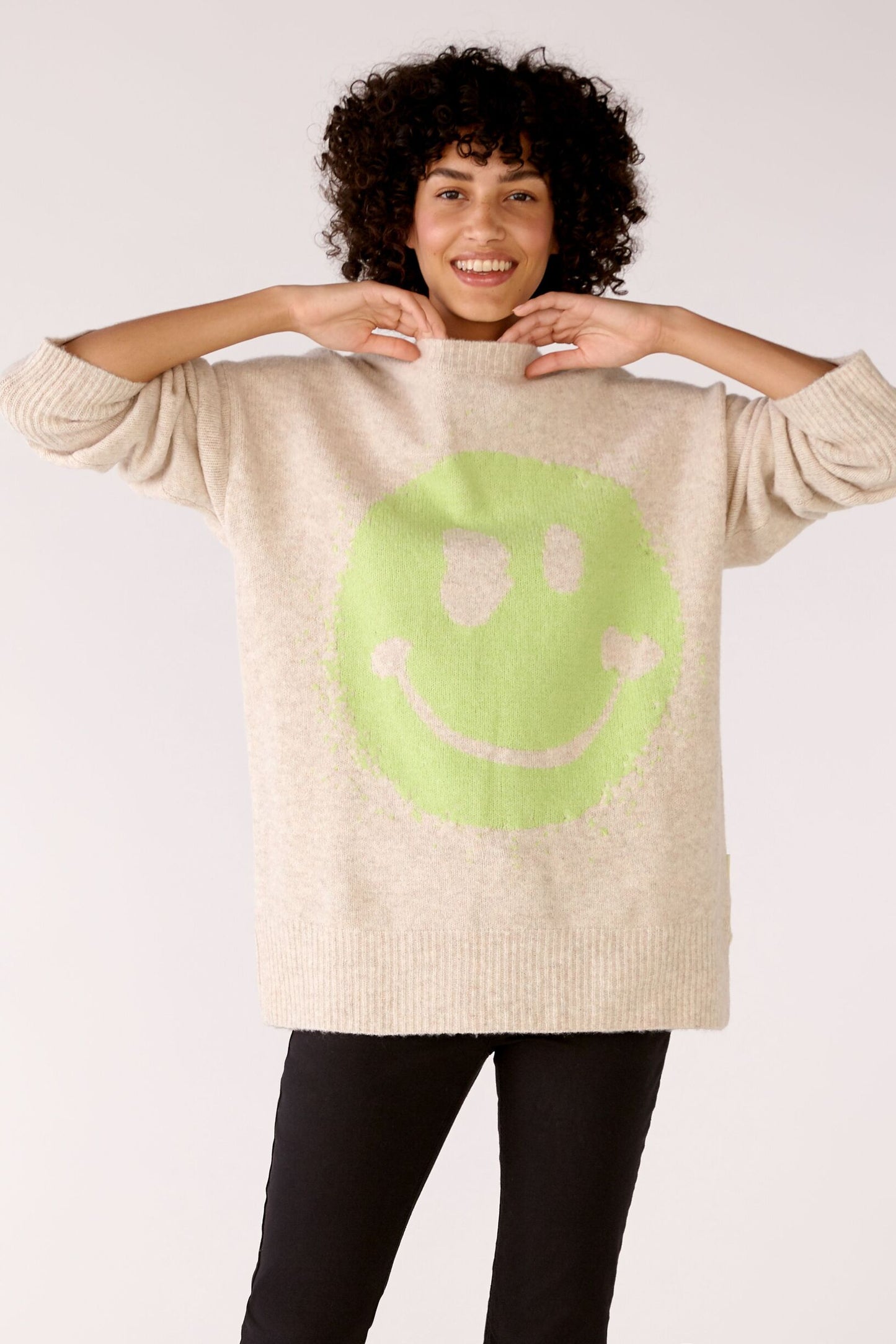 Pullover mit Smiley-Motiv