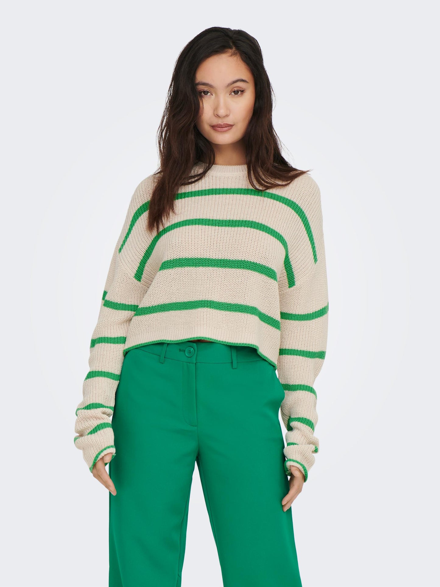 ONLMALAVI L/S CROPPED PULLOVER KNT NOOS