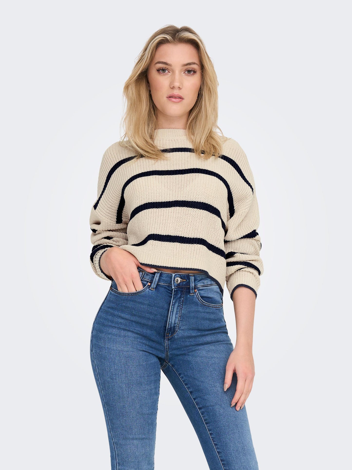 ONLMALAVI L/S CROPPED PULLOVER KNT NOOS