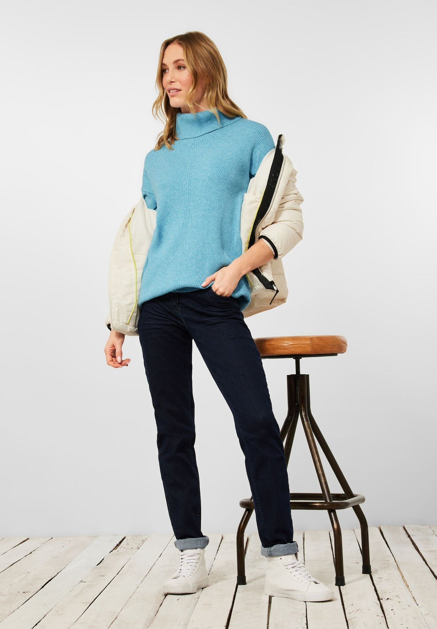 Cosy Pullover mit Rollkragen