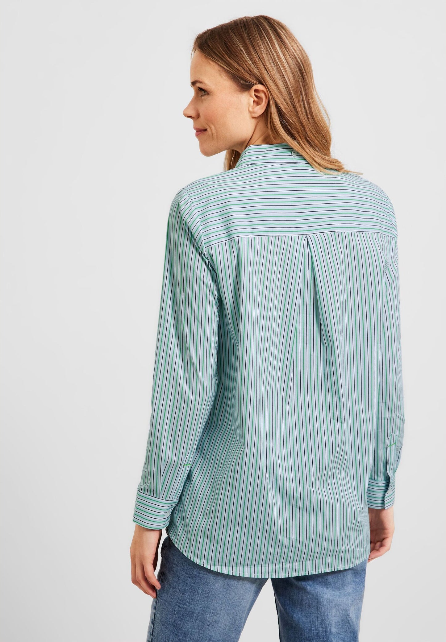 Longbluse mit Streifen