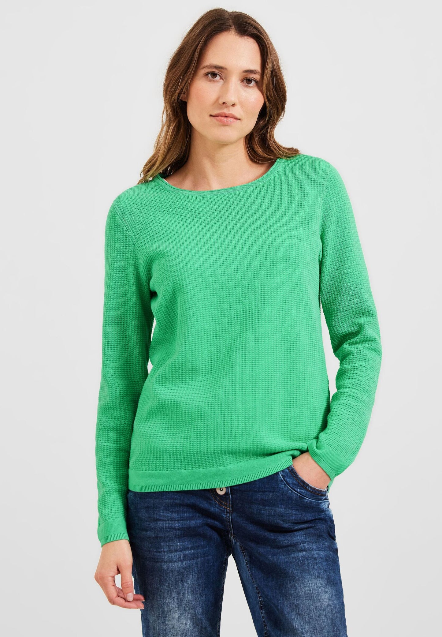 Basic Pullover mit Struktur