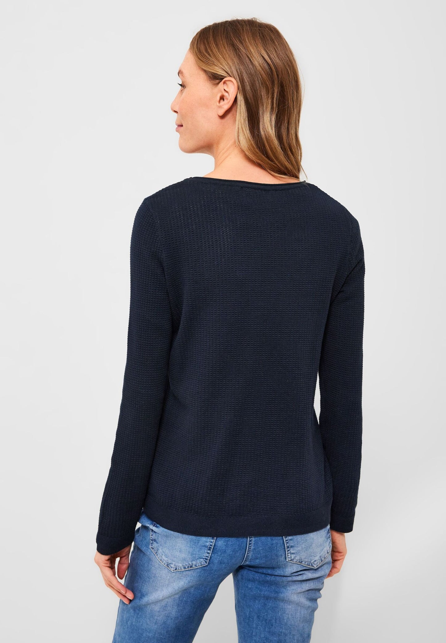 Basic Pullover mit Struktur