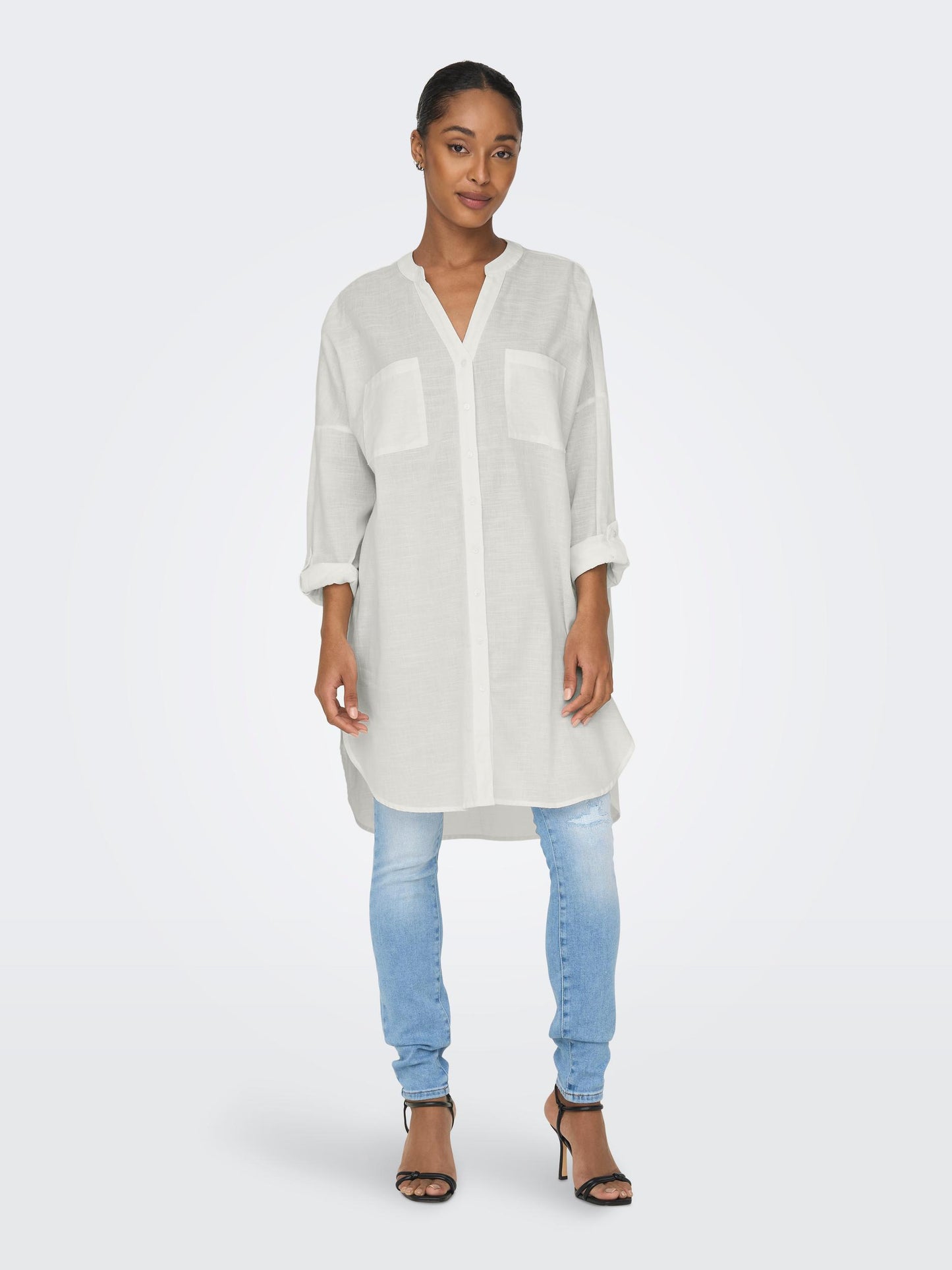 ONLAPELDOORN SOLID V-NECK L/S SHIRT NOOS